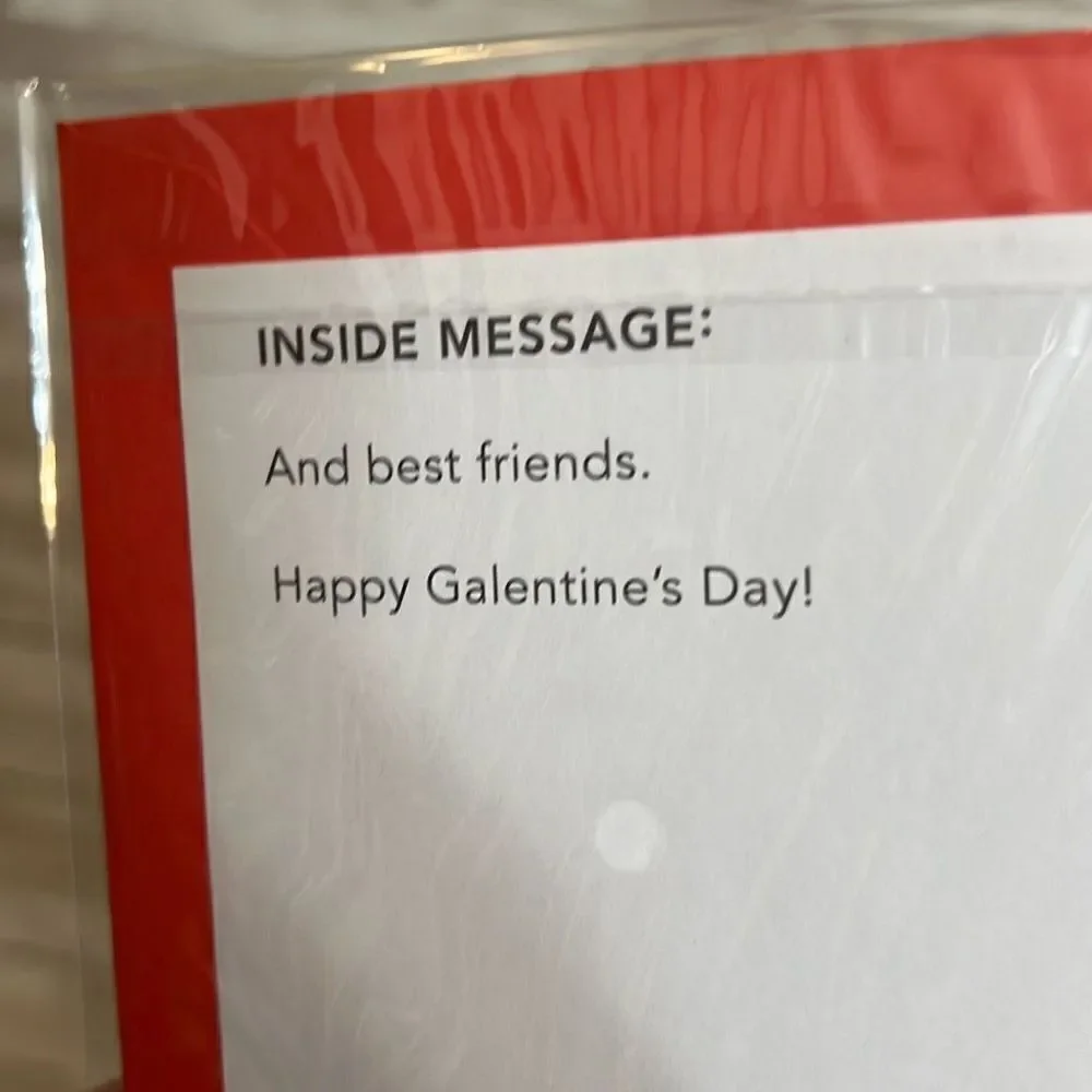 Galentine’s Day Card by American Greetings 6.25” x 6.25” Brand New in‎ Package